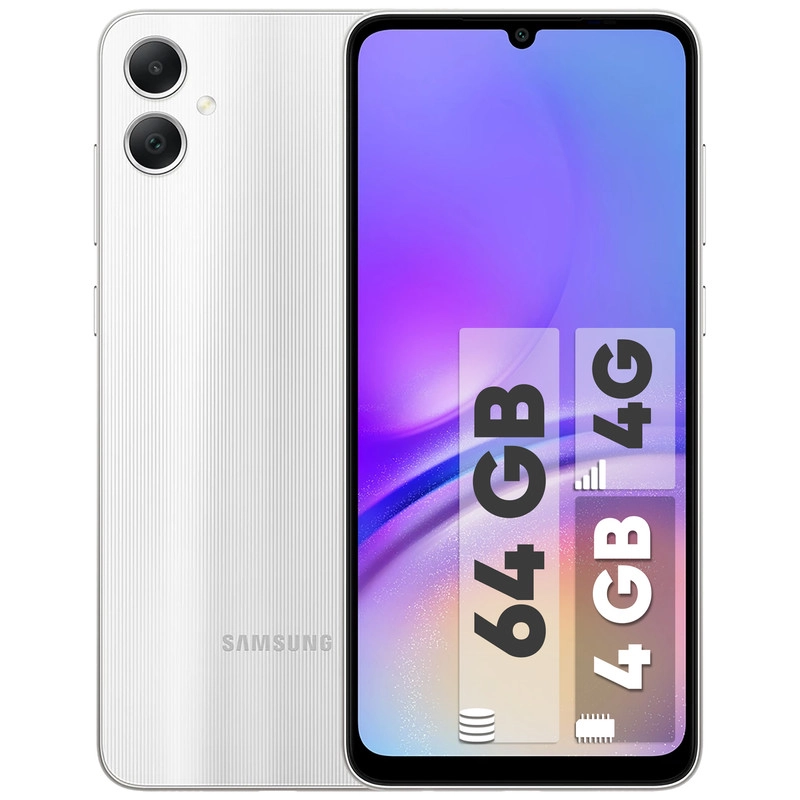 گوشی موبایل سامسونگ مدل Galaxy A05 دو سیم کارت ظرفیت 64 گیگابایت و رم 4 گیگابایت به همراه شارژر سامسونگ - سبز روشن